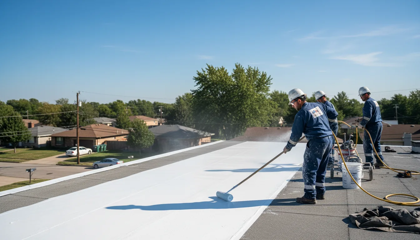 Commercial roof coating in Erick, OK near me